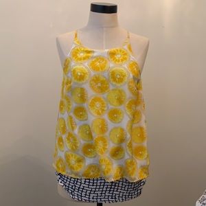 Lemon tank top from anthropologie